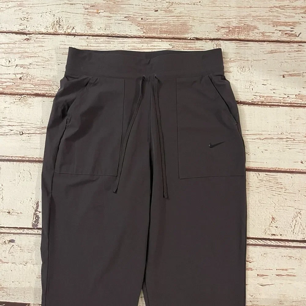 Nike Women's Pants Size Small S Bliss Luxe Flex Yoga Training Gray‎ Dri-FIT